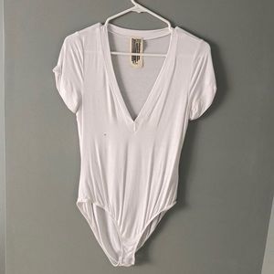 Free people white jumpsuit